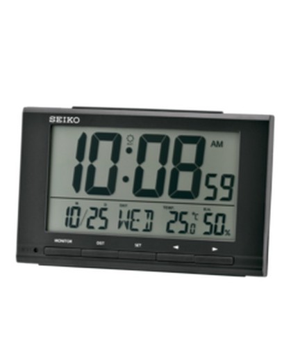 Reloj Seiko Clocks Despertador QHL090K Negro