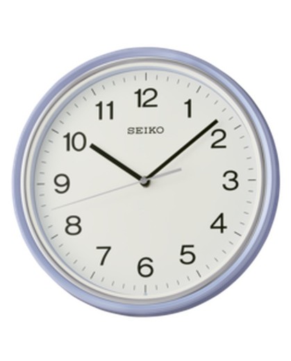 Seiko Clocks Zegar ścienny QHA008L niebieski
