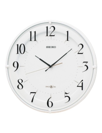 Relógio branco Seiko Clocks QGP216W Space Link