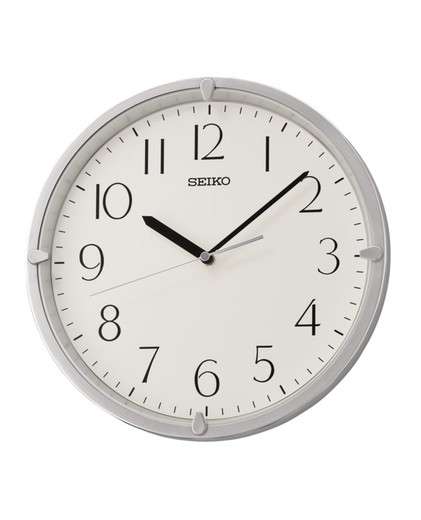 Seiko Clocks QHA007S Ασημένιο ρολόι τοίχου