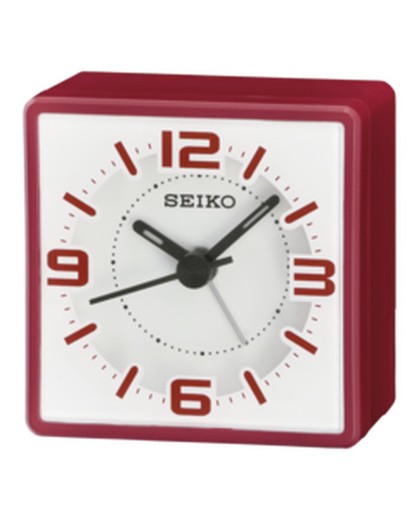 Reloj Seiko Clocks QHE091R Despertador Rojo