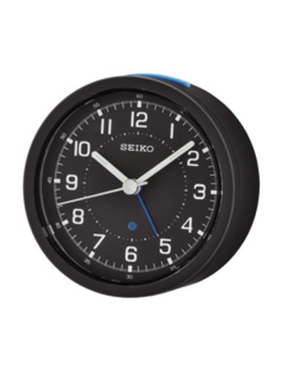 Seiko Clocks QHE096D Black Alarm Clock