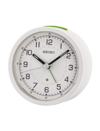 Seiko Clocks QHE096N Weißer Wecker