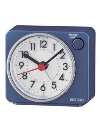 Seiko Clocks QHE100E Blauwe Wekker