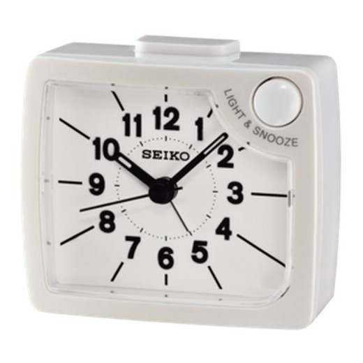 Reloj Seiko Clocks QHE120W Despertador Blanco
