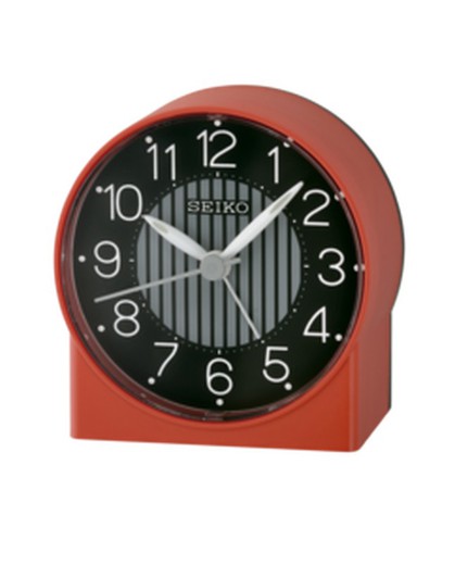 Seiko Clocks QHE136R Red Alarm Clock