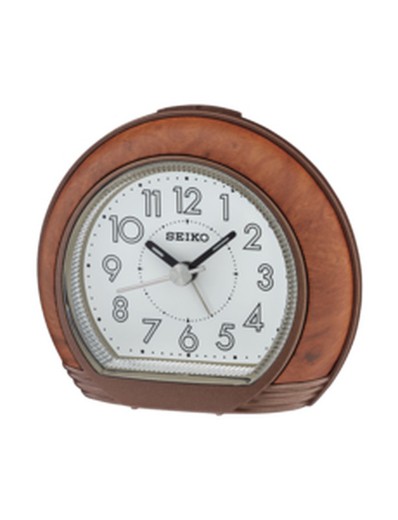 Reloj Seiko Clocks QHE154Z Despertador Marrón