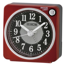 Seiko klockor QHE185R röd väckarklocka