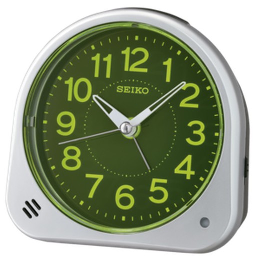 Seiko Clocks QHE188S Silver Alarm Clock