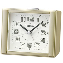 Reloj Seiko Clocks QHE189G Despertador Dorado