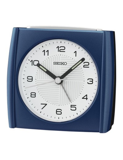 Reloj Seiko Clocks QHE205L Despertador Azul