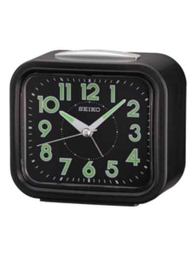 Seiko Clocks QHK023J Black Alarm Clock