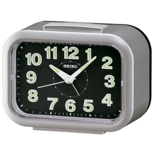 Seiko Clocks QHK026S Silver Alarm Clock