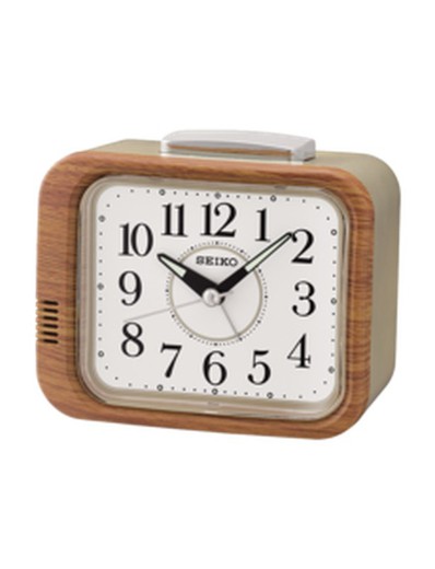 Reloj Seiko Clocks QHK046B Despertador Marrón