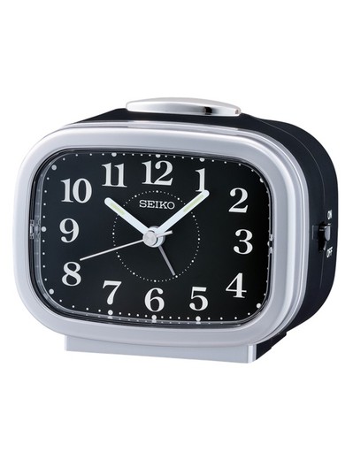 Reloj Seiko Clocks QHK060A Despertador Plateado
