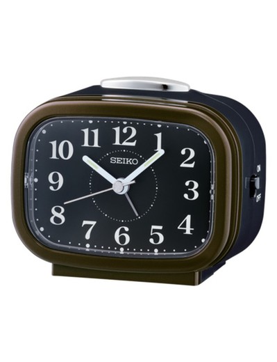 Reloj Seiko Clocks QHK060B Despertador Marrón