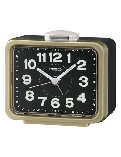 Reloj Seiko Clocks QHK062G Despertador Dorado