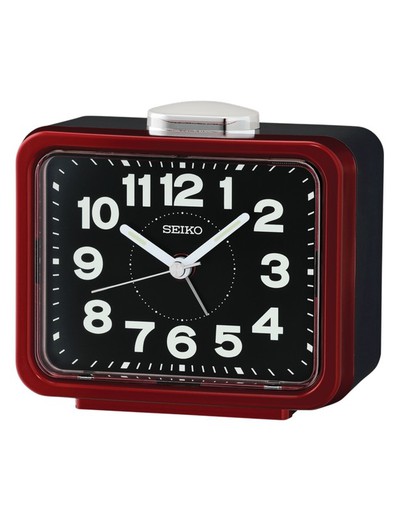 Reloj Seiko Clocks QHK062R Despertador Rojo