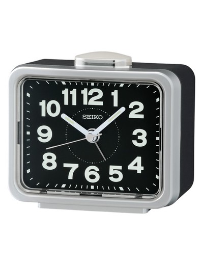 Reloj Seiko Clocks QHK062S Despertador Plateado