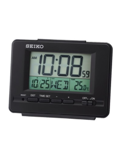 Seiko Clocks QHL078K Réveil Noir