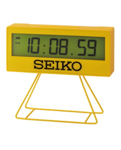Seiko Clocks QHL083Y Yellow Alarm Clock
