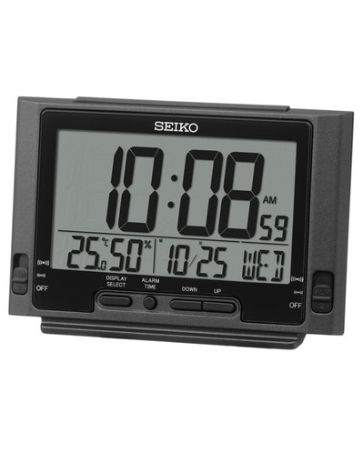 Reloj Seiko Clocks QHL095K Despertador Negro