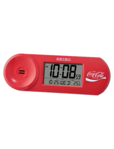 Seiko Clocks QHL902R Coca Cola Alarm Clock