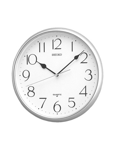 Seiko Clocks QXA001S Relógio de parede prateado