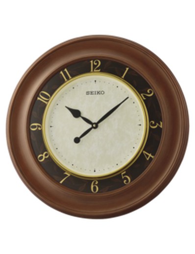 Seiko Clocks QXA646Z Brązowy zegar ścienny