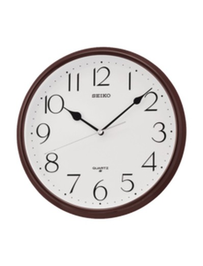 Seiko Clocks QXA651B Brązowy zegar ścienny