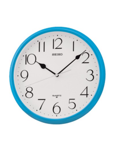 Seiko Clocks QXA651L Blauwe wandklok