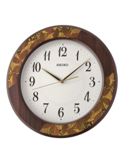 Seiko Clocks QXA708B Brązowy zegar ścienny