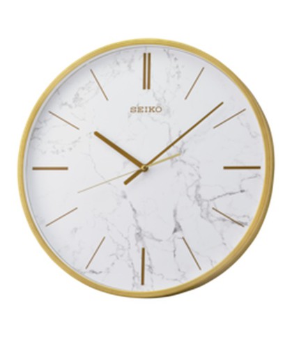 Horloge murale dorée Seiko Clocks QXA760G