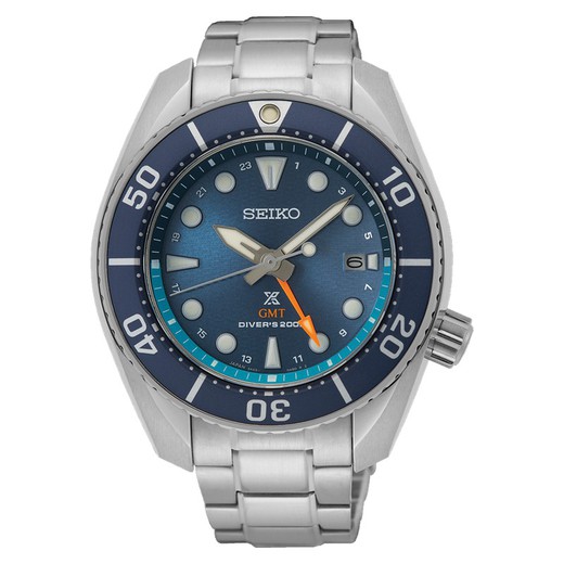 Seiko Men's Watch SFK001J1 Prospex Sumo GMT Diver's Automatic Blue