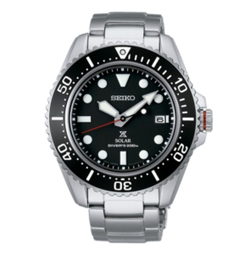 Seiko Men's Watch SNE589P1 Prospex Diver's Solar Steel