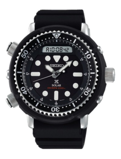 Relógio masculino SNJ025P1 Prospex da Seiko para mergulhadores solar Ana-Digi
