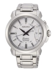 Seiko Men's Watch SNQ155P1 Premier Calendário Perpétuo