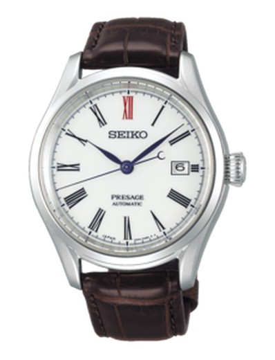 Relógio masculino Seiko SPB095J1 mostrador de porcelana Arita para presage