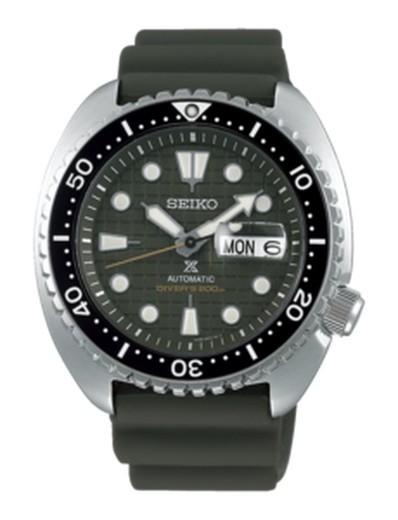 Relógio masculino Seiko SRPE05K1 Prospex Diver's King Turtle Automatic