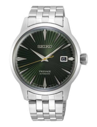 Seiko Ανδρικό ρολόι SRPE15J1 Presage Cocktail Automatic 4R35 Green