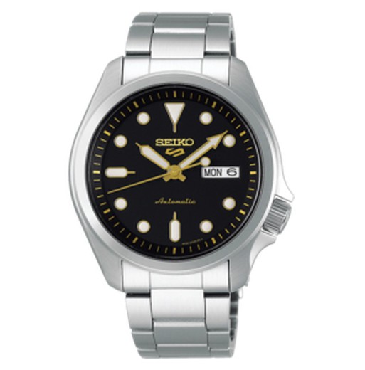 Ανδρικό ρολόι Seiko SRPE57K1 5 Sports Style Solid Boy Μαύρο