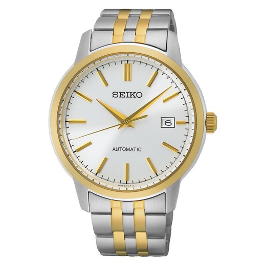 Relógio masculino Seiko SRPH92K1 Neo Classic bicolor aço dourado