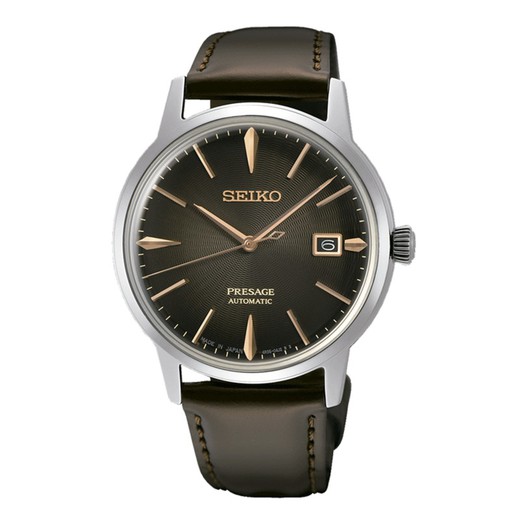 Seiko Men's Watch SRPJ17J1 Automatic Brown Leather