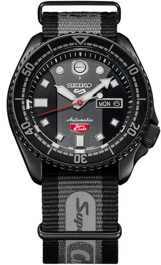 Relógio Seiko Masculino SRPJ75K1 Super Cub Edição Limitada Honda Preto 5 Esportes Automático