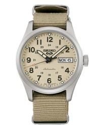 Montre Seiko Homme SRPJ83K1 Automatique Nylon Beige