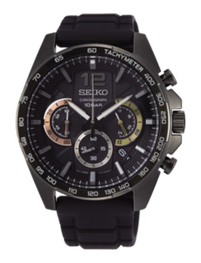 Orologio da uomo Seiko SSB349P1 Neo Sport Quartz Chrono IP Black