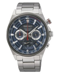 Orologio da uomo Seiko SSB407P1 Neo Sports Quartz Chrono blu scuro