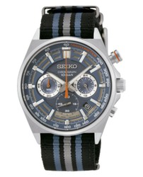 Seiko Herrenuhr SSB409P1 Neo Sport Quarz Chrono Nylonband