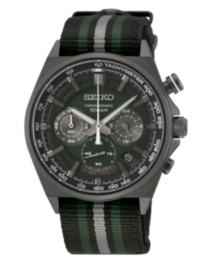 Seiko Men's Watch SSB411P1 Neo Sports Quartz Chrono Nylon Strap