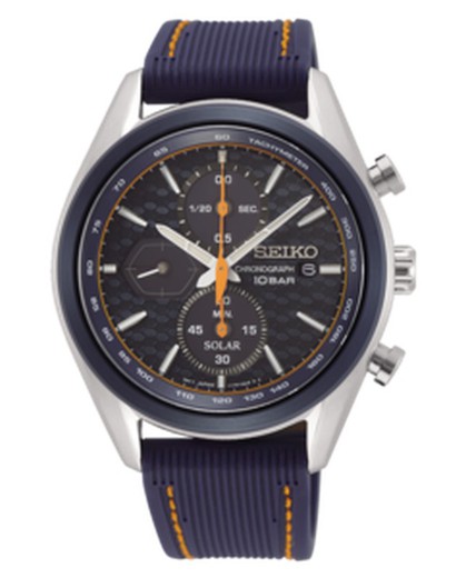 Reloj Seiko Hombre SSC775P1 Solar Macchina Sportiva Crono Azul